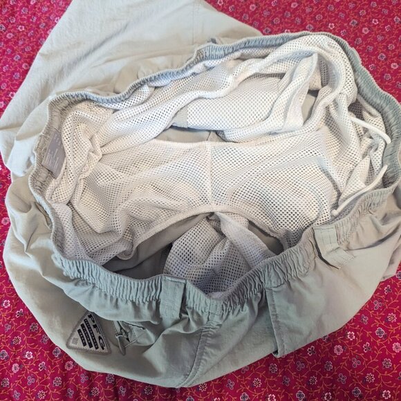 Columbia PFG Fishing Mesh Lined Swim Shorts Omni Shade Hiking XXL - Picture 5 of 8